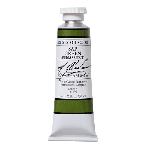 M. Graham & Co., Artists', Oil Paint, 1.25oz, Sap Green